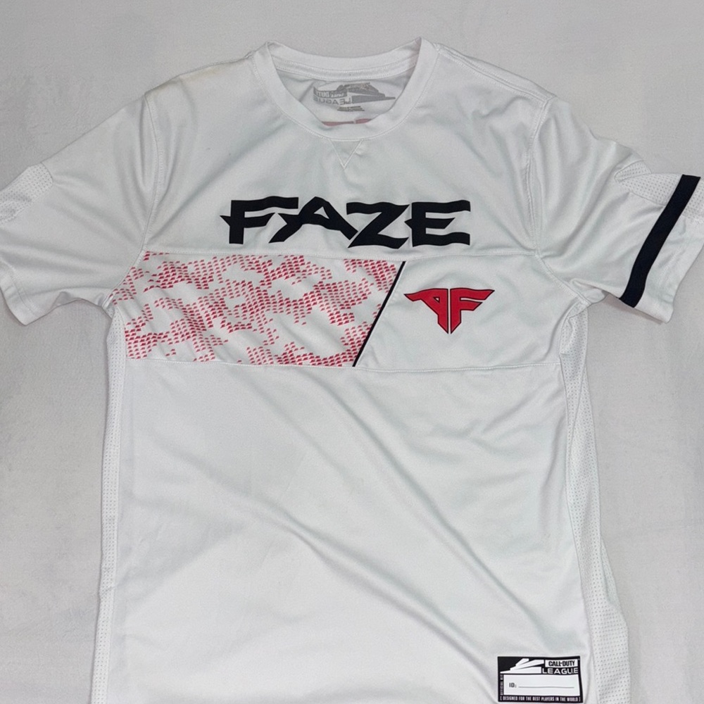 White and Red Men's Jersey